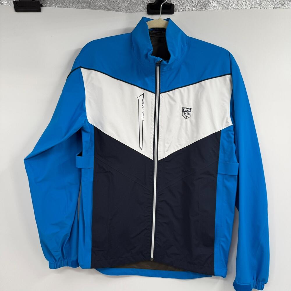 Galvin Green Armstrong Golf Jacket S Blue Colorblock Zip Up Waterproof